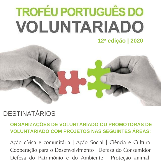 12º Troféu Português do Voluntariado - 2020